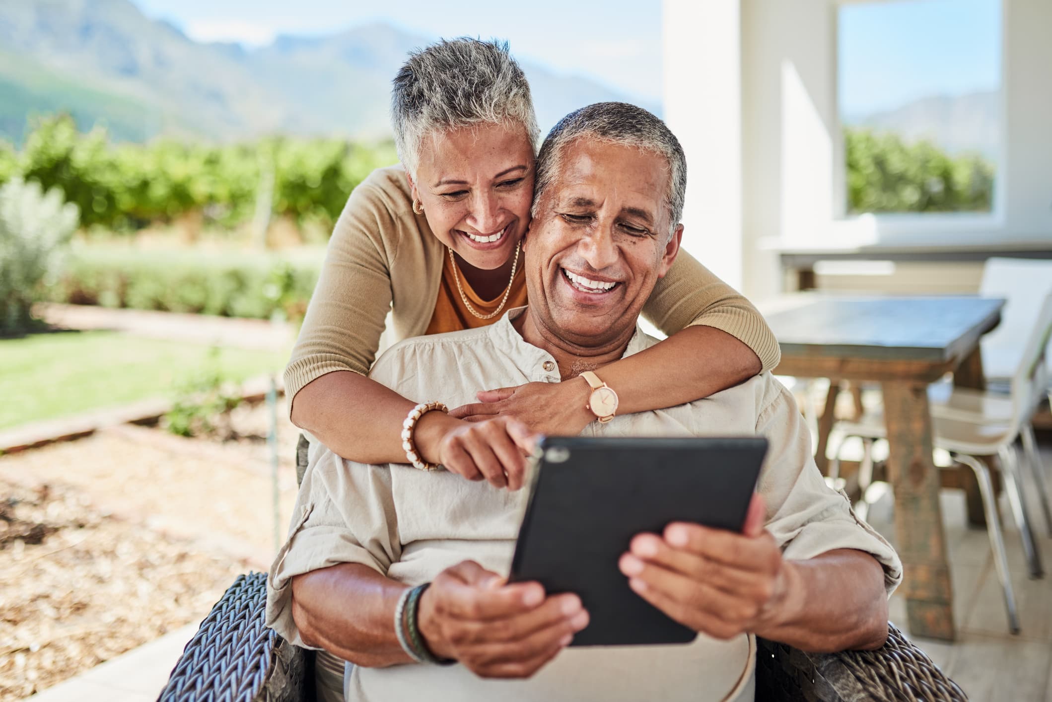 Older Couple Enjoying Signing Up for Medicare